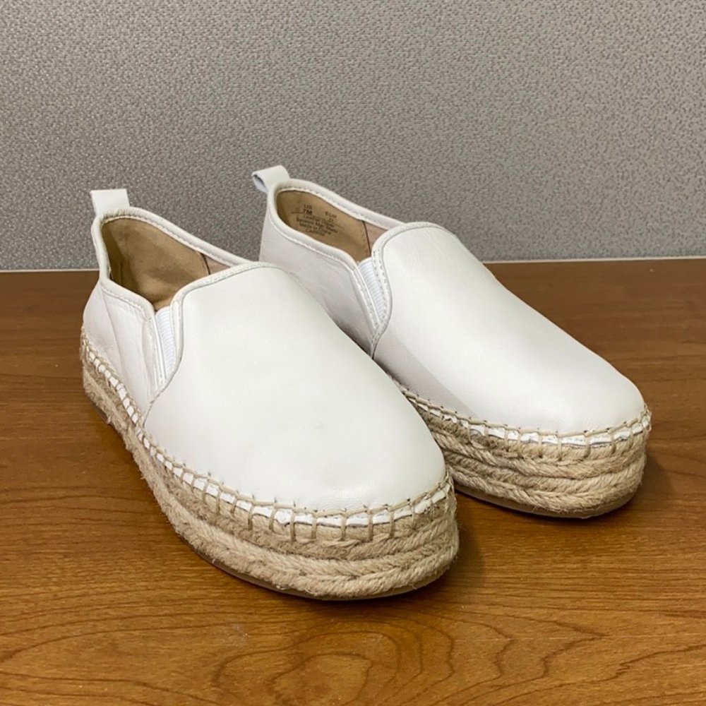Women's White Sam Edelman Leather Slip-on Shoes 7M